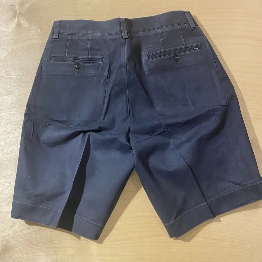Ralph Lauren Dark Blue Flat Front Shorts 32 (OK)